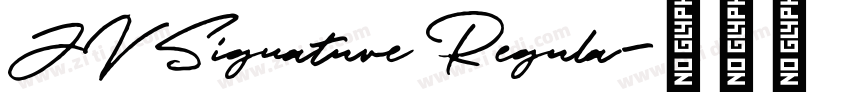 JV Signature Regula字体转换